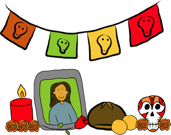 350x276 Day Of The Dead Cemetery Clipart