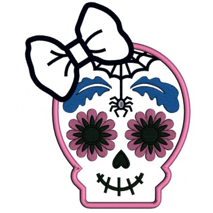 700x700 Sugar Skull With A Spider Day