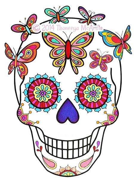 449x600 Day Of The Dead Coloring Skulls Sugar Skulls Coloring Book By Day