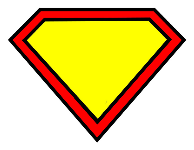 640x494 Superman Diamond Clipart