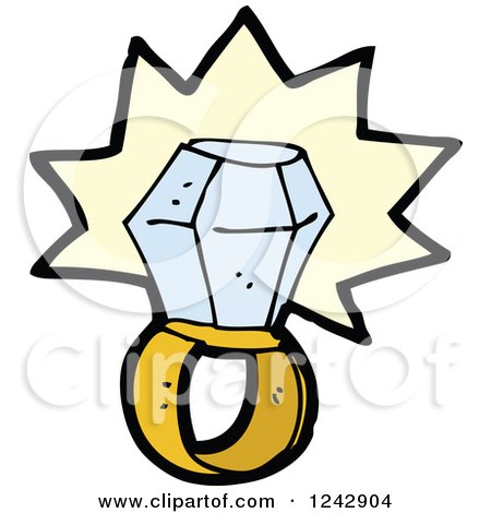 450x470 Royalty Free (Rf) Diamond Ring Clipart, Illustrations, Vector