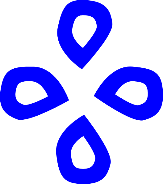 528x595 Blue Tears In Diamond Shape Clip Art