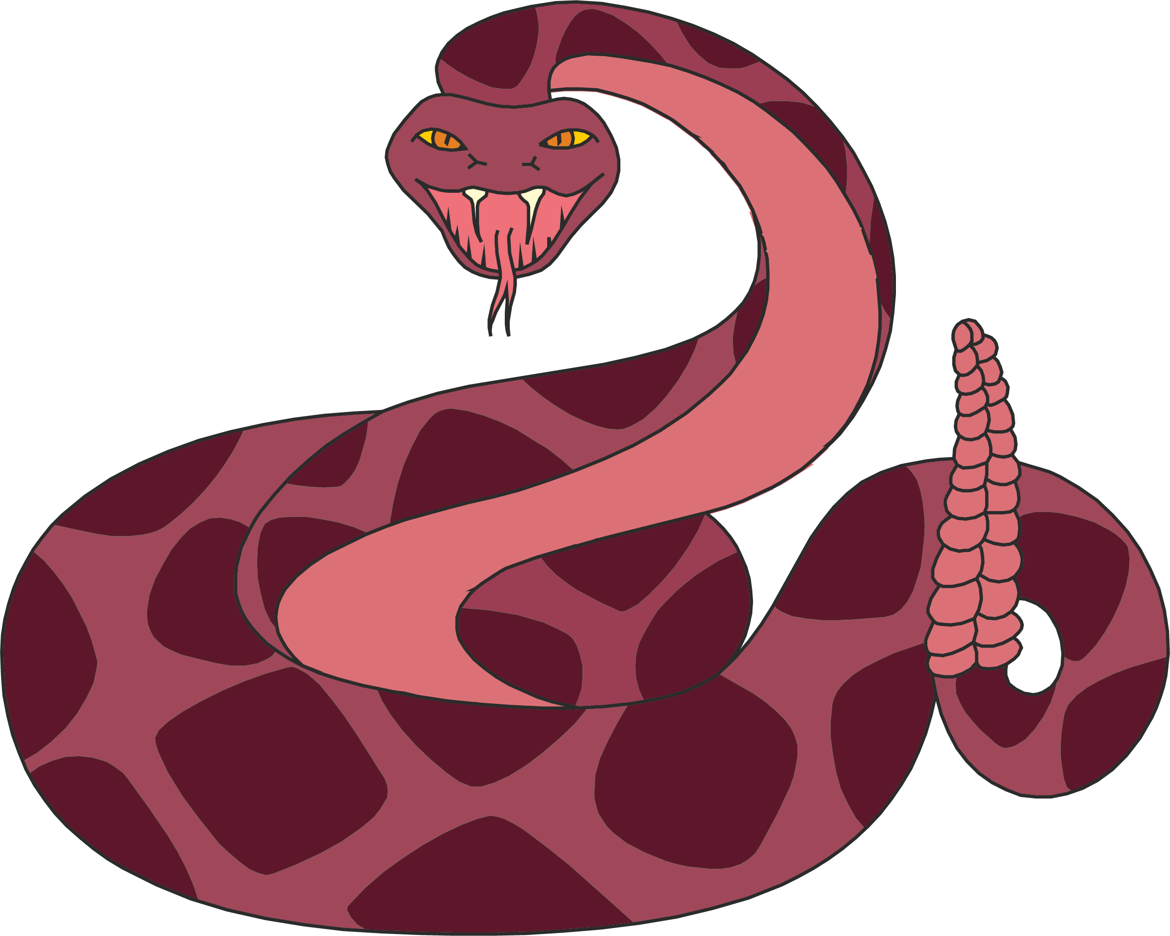 2348x1879 Diamondback Snake Clipart