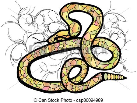 450x338 Western Diamondback Rattlesnake Isolated On White Vector