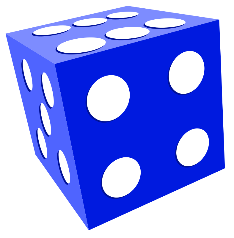 787x800 Free Blue Dice Clip Art Clipart Panda