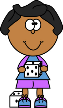 206x350 Kids With Dice Clip Art By Clip Factory Teachers Pay Teachers