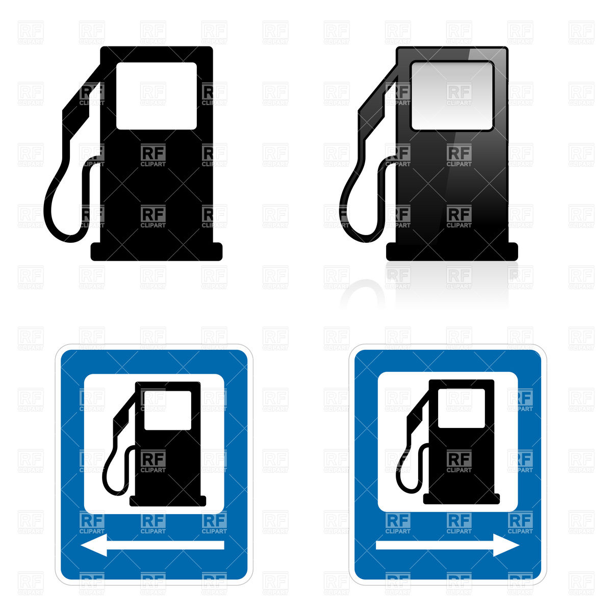 1200x1200 Gas Station Road Sign