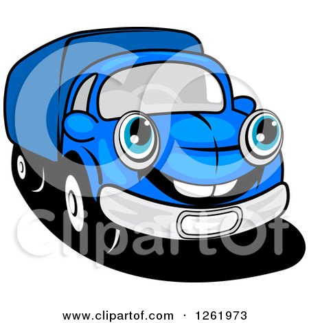 450x470 Clipart Of A Vintage Orange And Red Moving Van