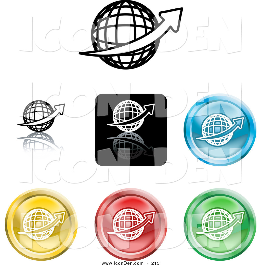 1024x1044 Clip Art Of A Collection Of Seven Different Colored Globe Icon