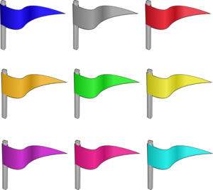300x267 Different Colored Flags Clip Art