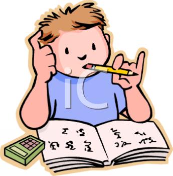 345x350 Math Homework Clipart