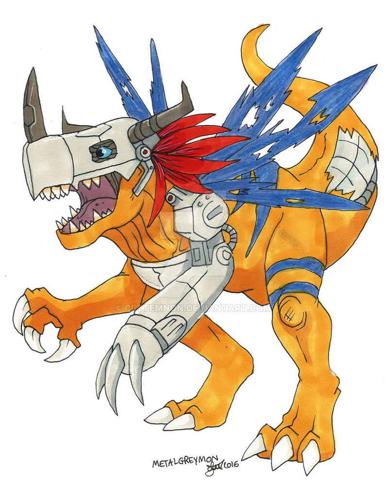 795x1006 Digimon Metal Greymon By Clytemnon