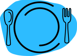 297x219 Blue Plate Cartoon Clip Art
