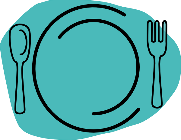 600x463 Plate Clipart Turquoise Plate Clip Art