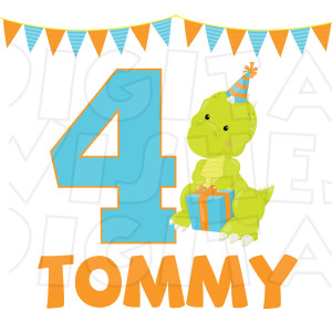 300x300 Dinosaur Birthday Personalized Choose Your Dino Custom Any Name