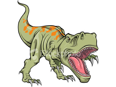 380x285 T Rex Dinosaur Bones Clipart