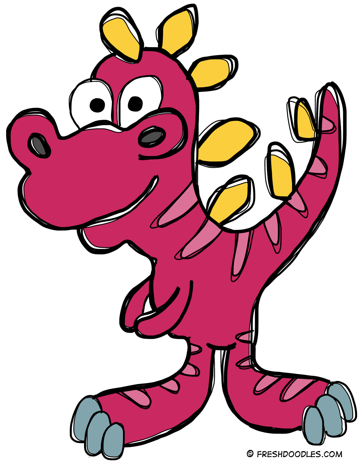 1181x1534 Fresh Doodles Free Printable Posters For Kids Dinosaur Clip Art