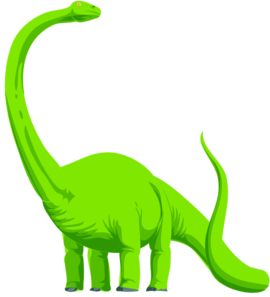 270x297 Green Colored Dinosaur Clip Art
