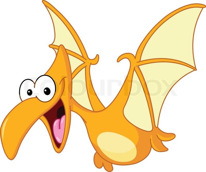 800x668 Pterodactyl Dinosaur Flying Stock Vector Colourbox