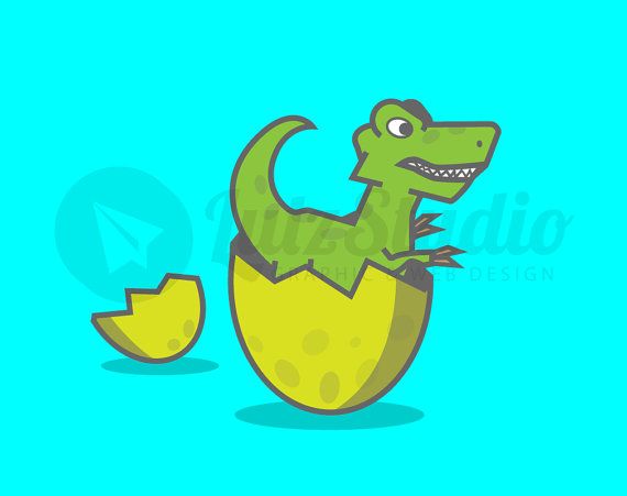 570x451 Clip Art Image Cute Baby Dinosaur Trex By Lutzstudiographics