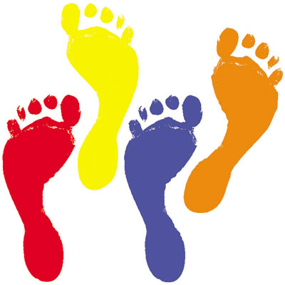 400x400 Human Footprint Clipart Group