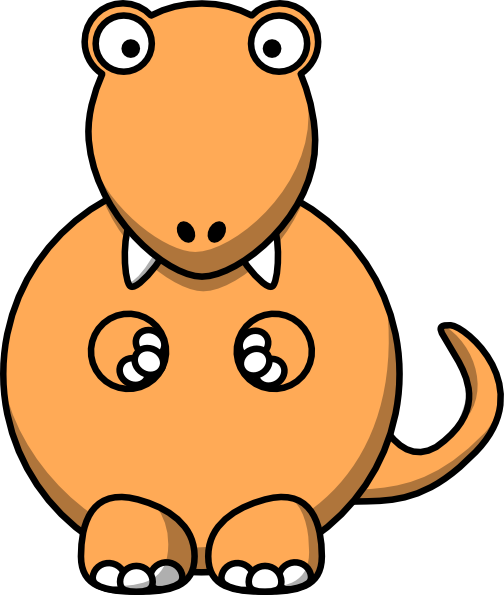 504x595 Orange Trex Clip Art