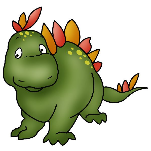 600x600 Cartoon Dinosaur Clipart