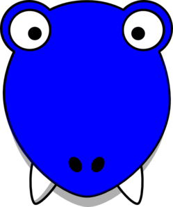 249x298 Blue T Rex Head Clip Art