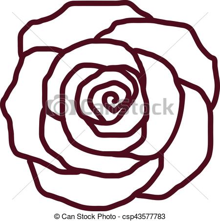 450x453 Rose Outline Clipart Rose Petal Outline Vector Search Clip Art