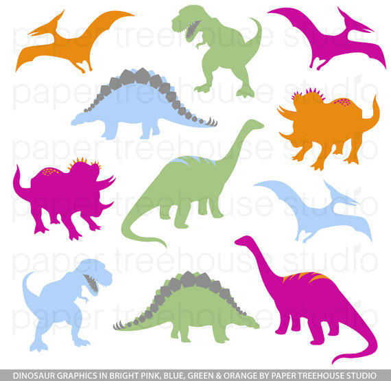 570x555 Dinosaur Set Clipart