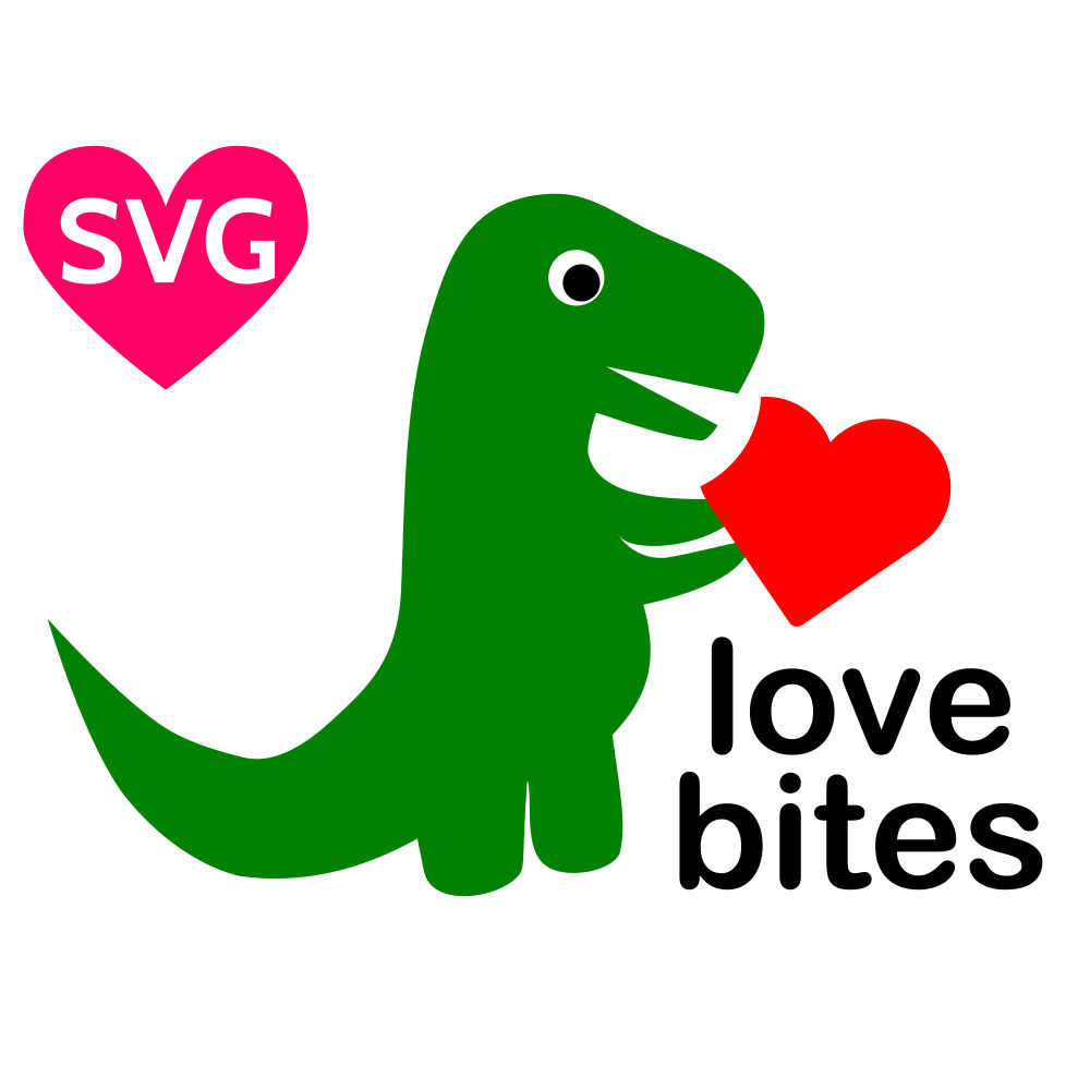 1000x1000 Love Bites Svg Design For Valentine's Day Featuring An Adorable