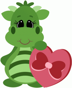 246x300 Silhouette Online Store Valentine Dragon W Box Of Chocolates
