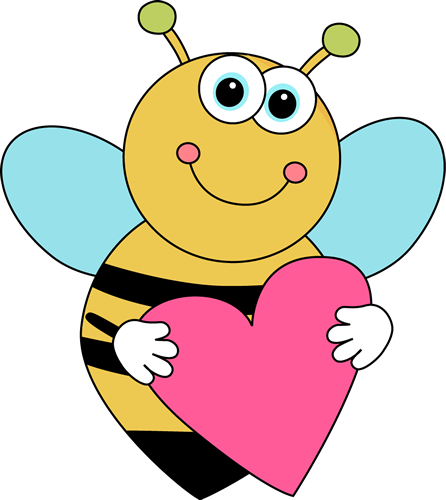 446x500 Bee Border Clip Art Cartoon Valentine's Day Bee