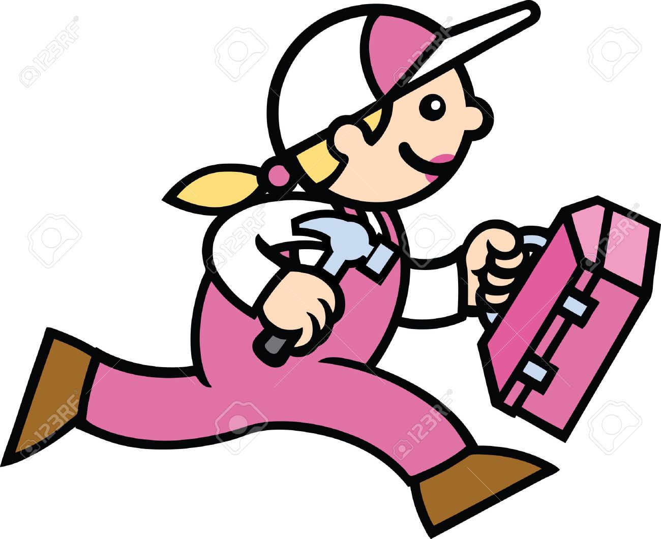 1300x1060 Woman Working Hard Clipart