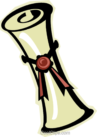 342x480 Certificate, Diploma Royalty Free Vector Clip Art Illustration