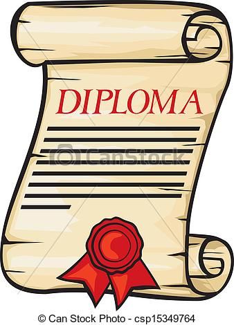 338x470 Simple Diploma Clip Art