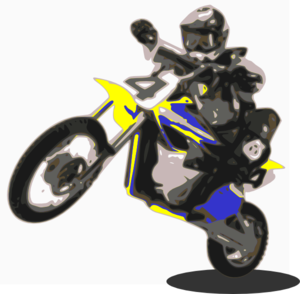 300x294 Motorcycle Jump Clip Art