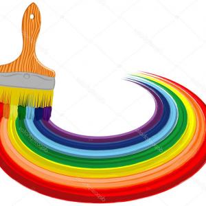 300x300 Royalty Free Clip Art Vector Logo Of A Rainbow Disco Ball Sphere