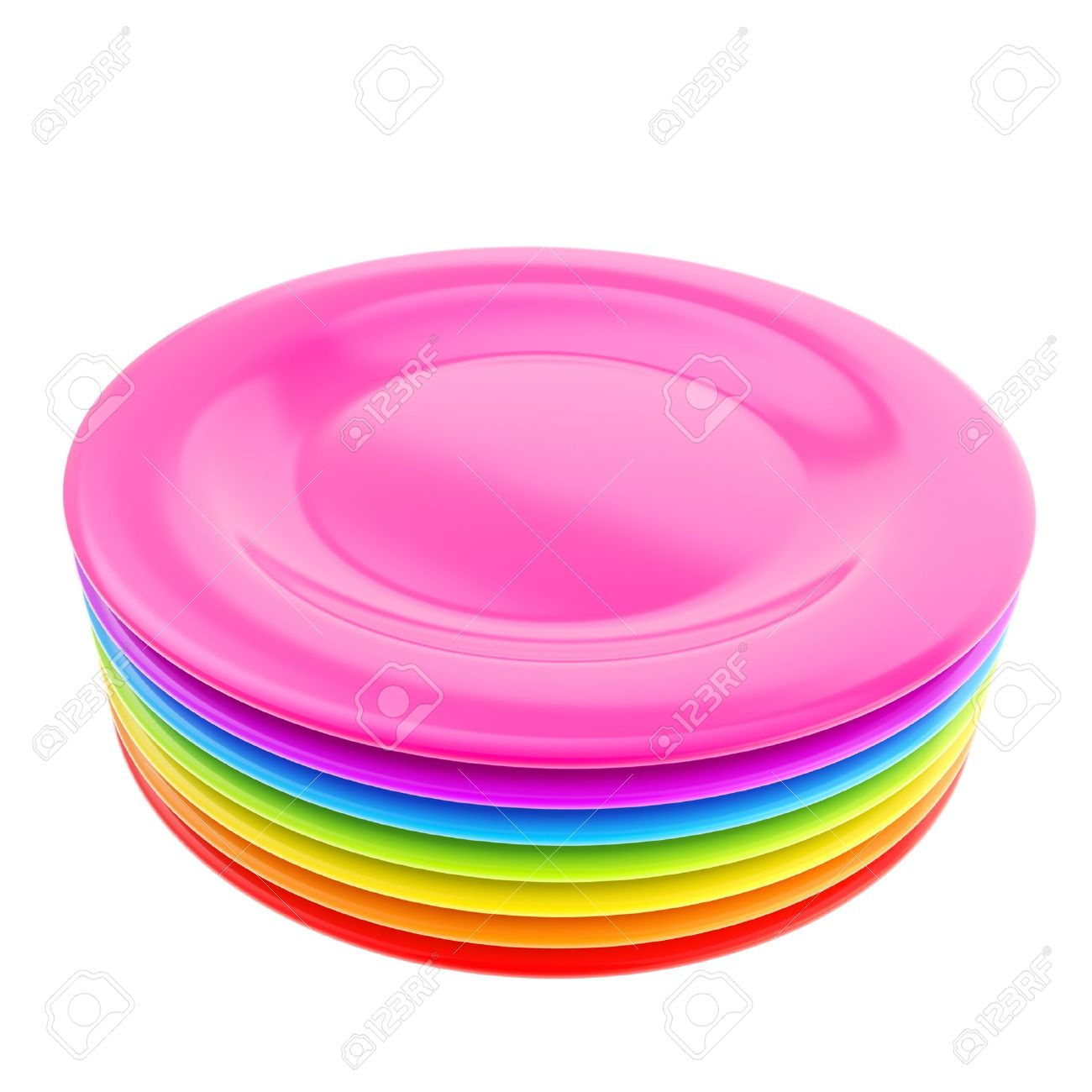 1300x1300 Colorful Plate Clipart