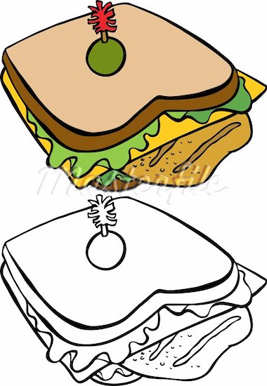 380x550 Picnic Food Clipart