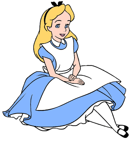 450x482 Image Of Alice In Wonderland Clipart