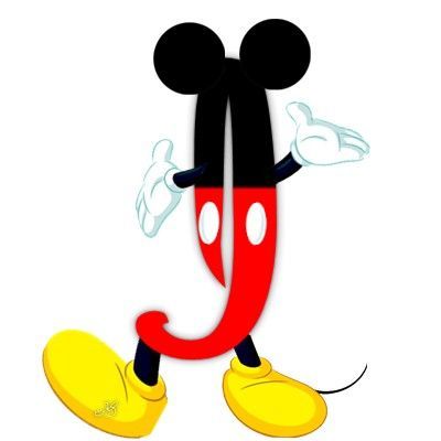 400x400 Original Alfabeto Inspirado En Mickey Mouse. Oh My Alfabetos