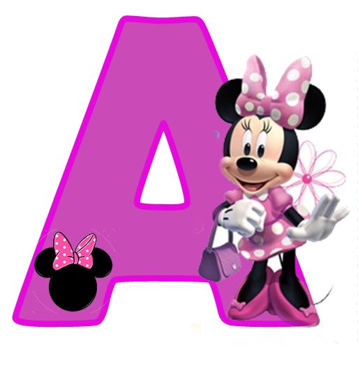 513x538 Minnie Mouse Images Free Free Alphabet In Purple Minnie Purple