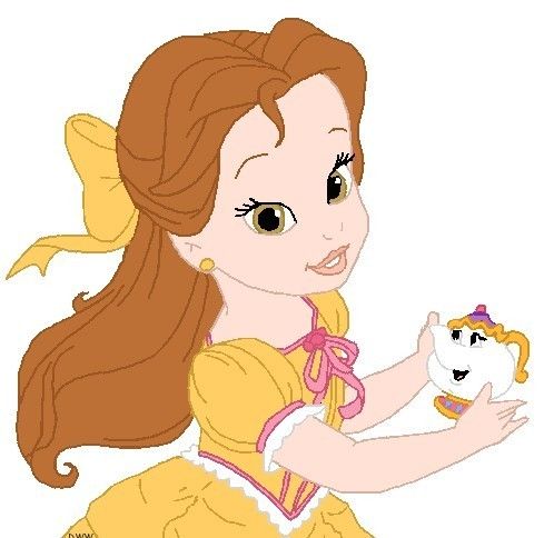 498x484 Disney Babies Clip Art Princess Belle ~ Popular Cartoon Disney