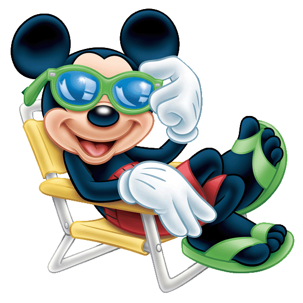 600x601 Mickey Mouse Beach Clipart