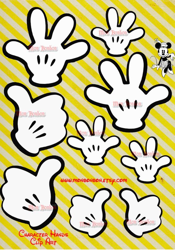564x805 Disney Mickey Hand Clipart
