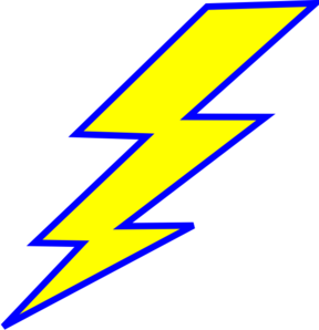 288x298 Lightning Bolt Clip Art