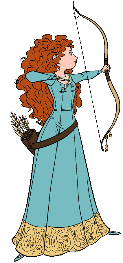 425x910 Disney Merida Clip Art Brave Clipart
