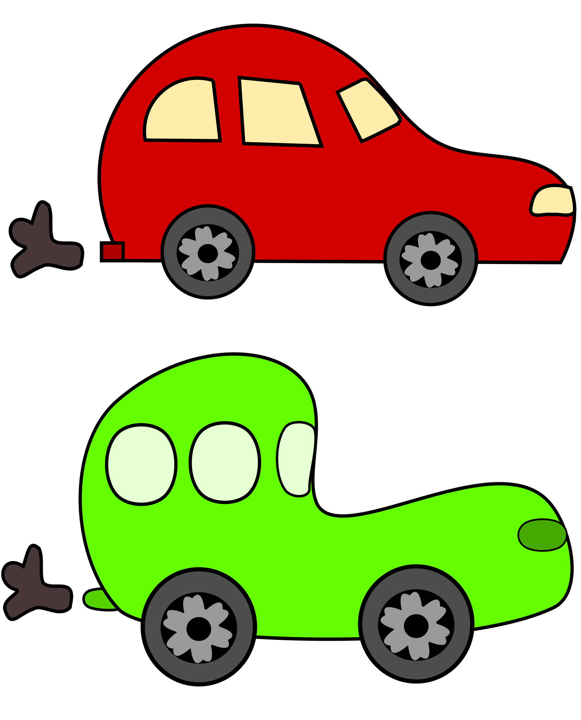 1938x2400 Car Cartoon Clip Art Clipart Green And Red Cars