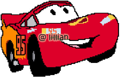 490x320 Disney Cars Cross Stitch Patterns Kits